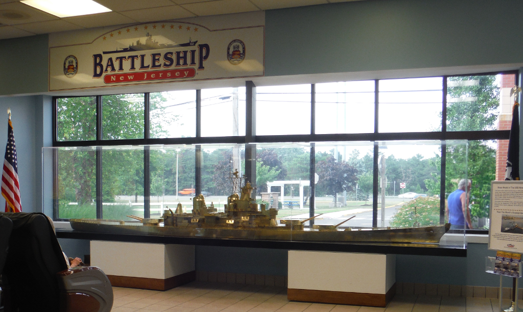 Battle Ship New Jersey Brass Model used during the design process